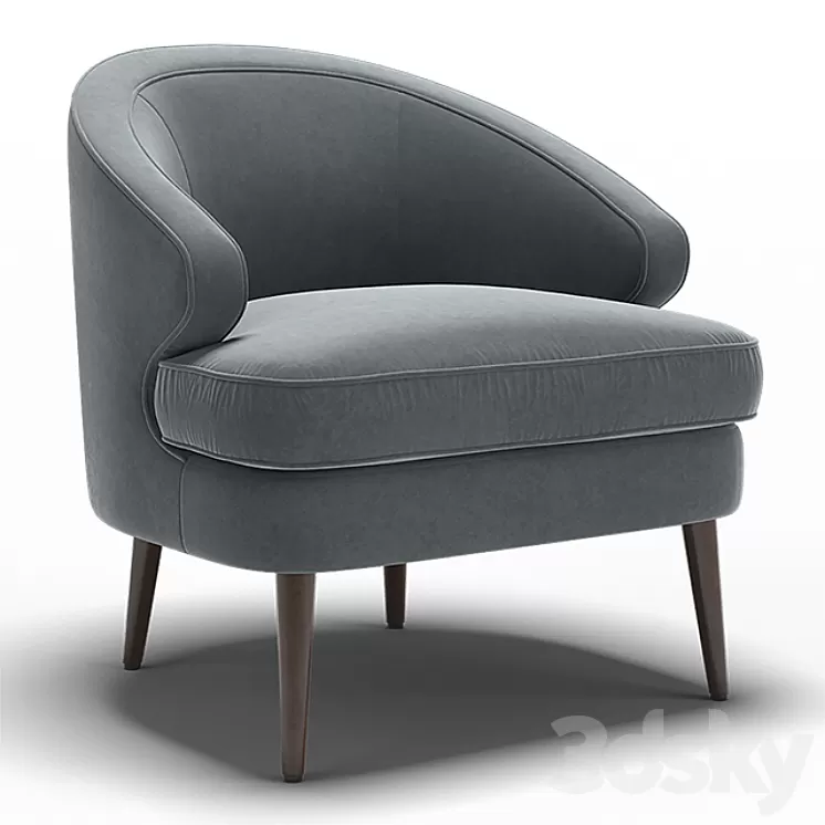 "Dantone | Armchair ""Brevik""" 3D Model