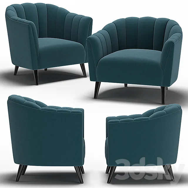 Dantone | Armchairs Charlotte High & Low 3D Model