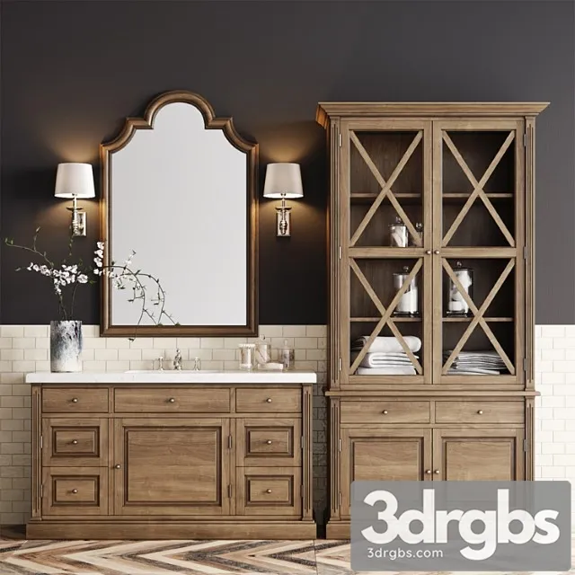 Dantone Bathroom Set 3D Model Free