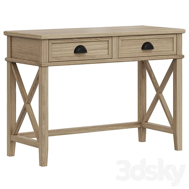 Dantone Home 2-Drawer Cambridge Writing Desk 3D Model