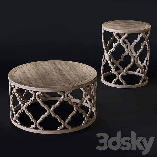 Dantone Home _ YM Table Set 3D Model