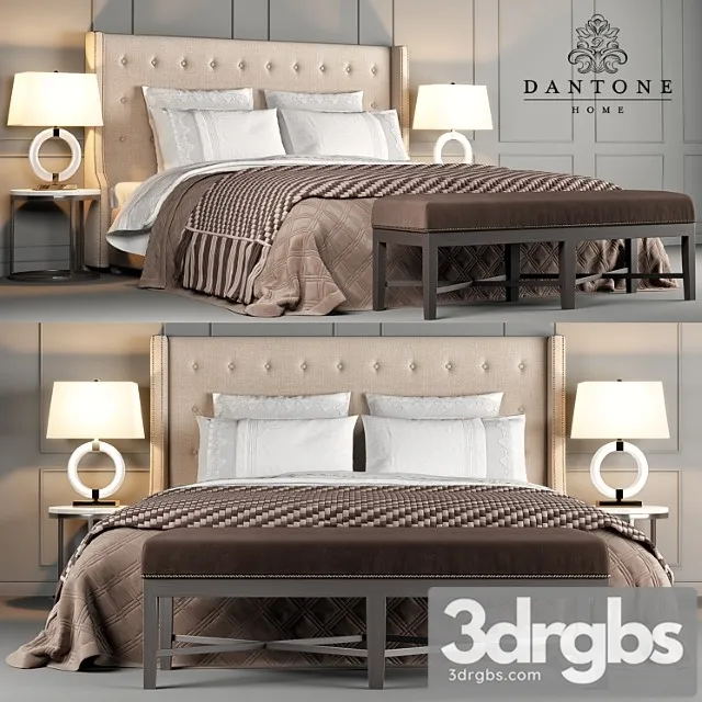Dantone home bed jarrow buttons 2 3D Model Free
