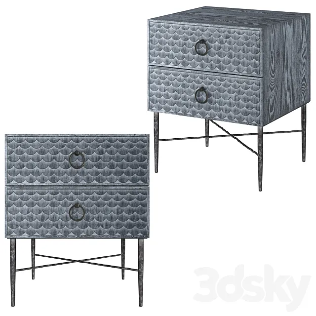 Dantone Home Bedside Table Jakarta 3DModel