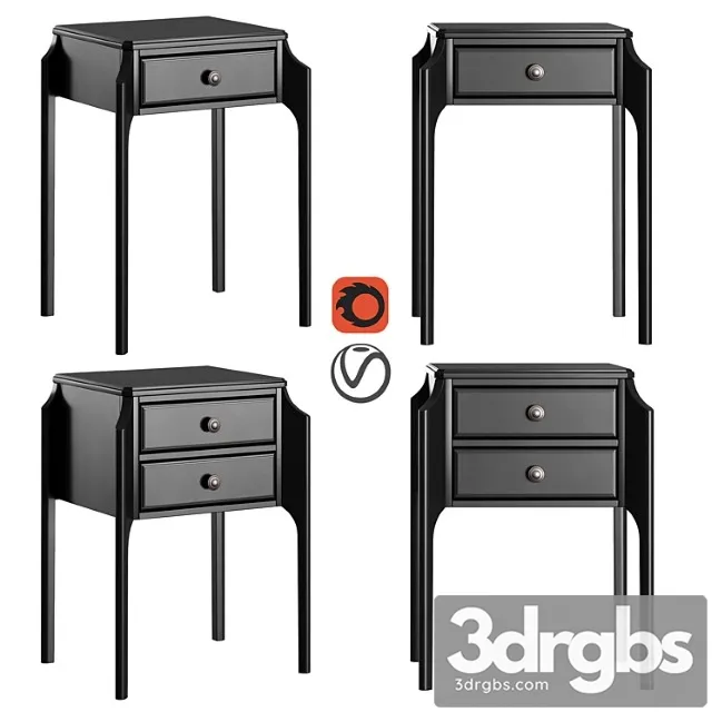 Dantone home bedside table le visage 2 3D Model Free