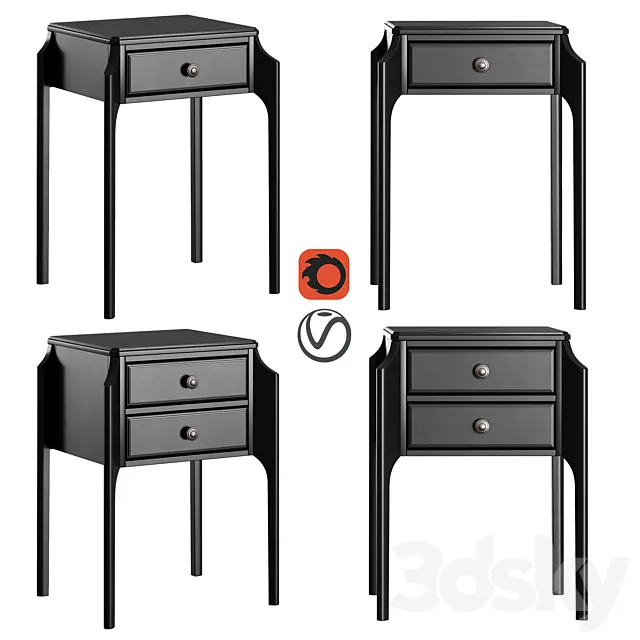 Dantone Home Bedside table Le Visage 3DModel