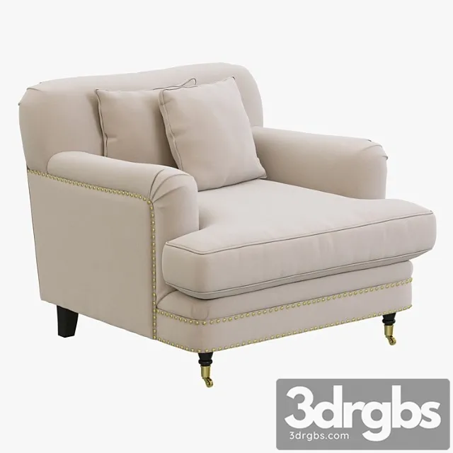 Dantone Home Bove Armchair 3D Model Free