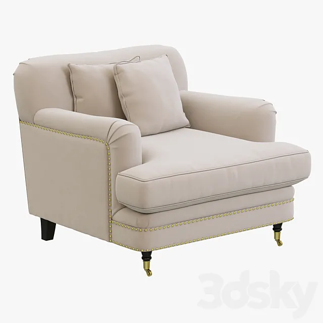 Dantone Home Bove armchair 3D Model