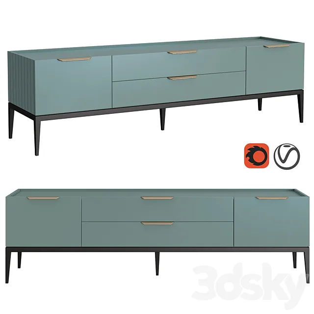 Dantone Home Cabinet Metropolitan 3D Model