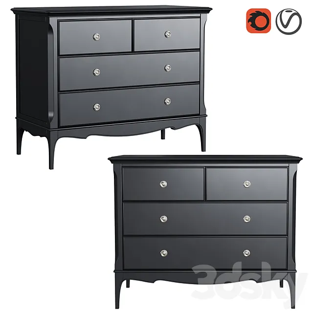 Dantone Home chest of drawers Venice 3D Model