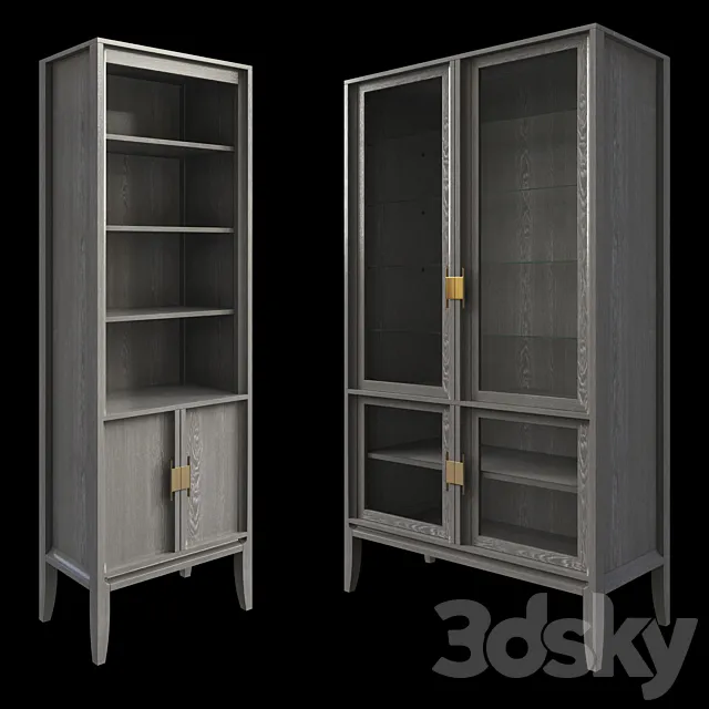 Dantone home city cabinet set 3D Model