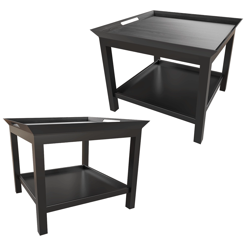 Dantone Home - Coffee table Newport with tray and shelf 1 3D Model