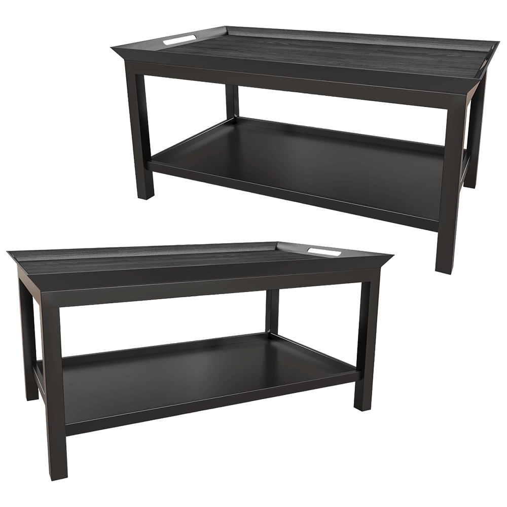 Dantone Home - Coffee table Newport with tray and shelf 2 3D Model