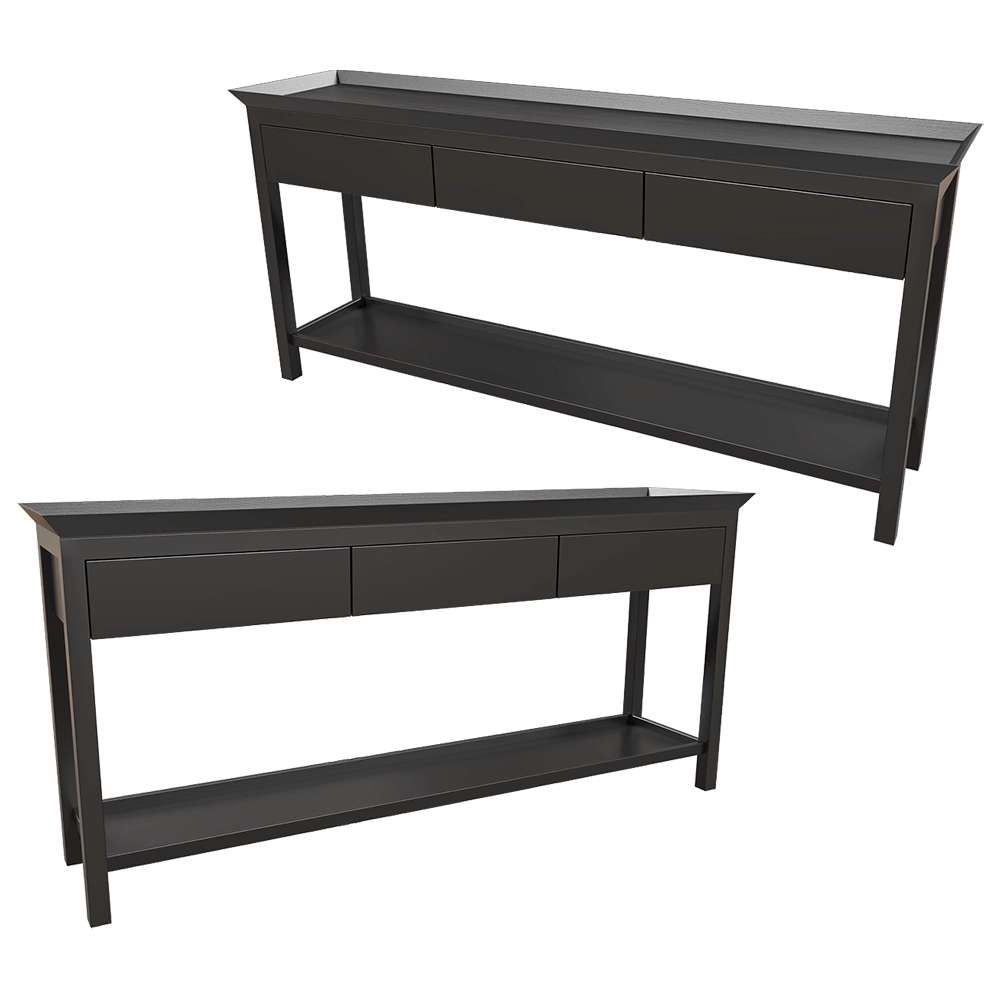 Dantone Home - Console Newport 3 drawer 3D Model