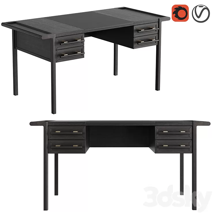 Dantone Home Contempo Desk 3D Model Free