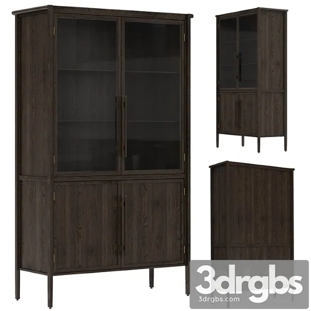 Dantone home contempo showcase with 2 glass facades 3D Model Free