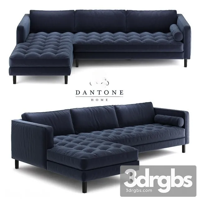 Dantone Home Denver Sofa 3D Model Free