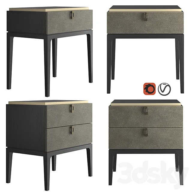 Dantone Home Glamor Bedside table 3DModel
