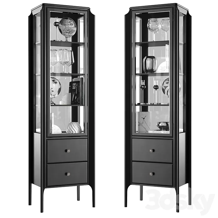 Dantone Home Glass showcase Le Visage 3D Model