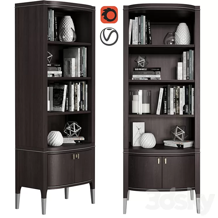 Dantone Home Grand Library Showcase 3D Model