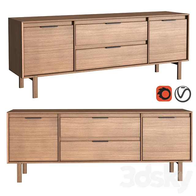 Dantone Home JP Line 6.0 Chest of drawers 3D Model