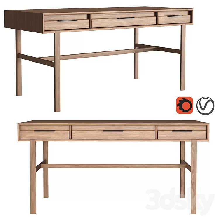 Dantone Home JP Line 6.0 Desk 3D Model