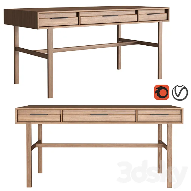 Dantone Home JP Line 6.0 Desk 3DModel