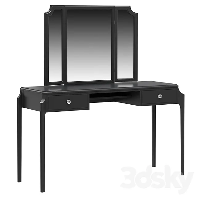 Dantone Home Le Visage dressing table with drawers and mirror 3D Model