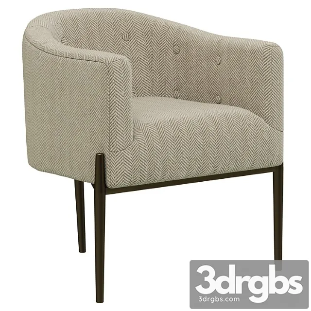 Dantone home newcastle light armchair 3D Model Free