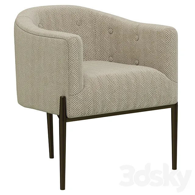 Dantone Home Newcastle Light Armchair 3DModel