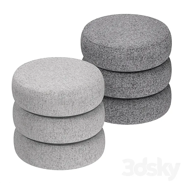 Dantone Home Pouf Cork 3D Model Free