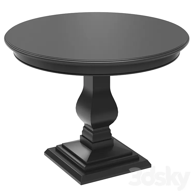 Dantone Home Round dining table 3D Model