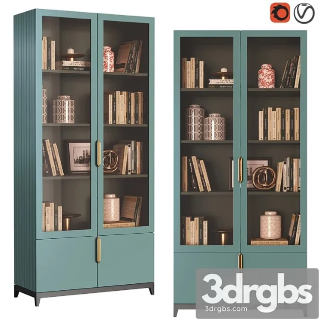 Dantone Home Showcase Library Metropolitan 3D Model Free