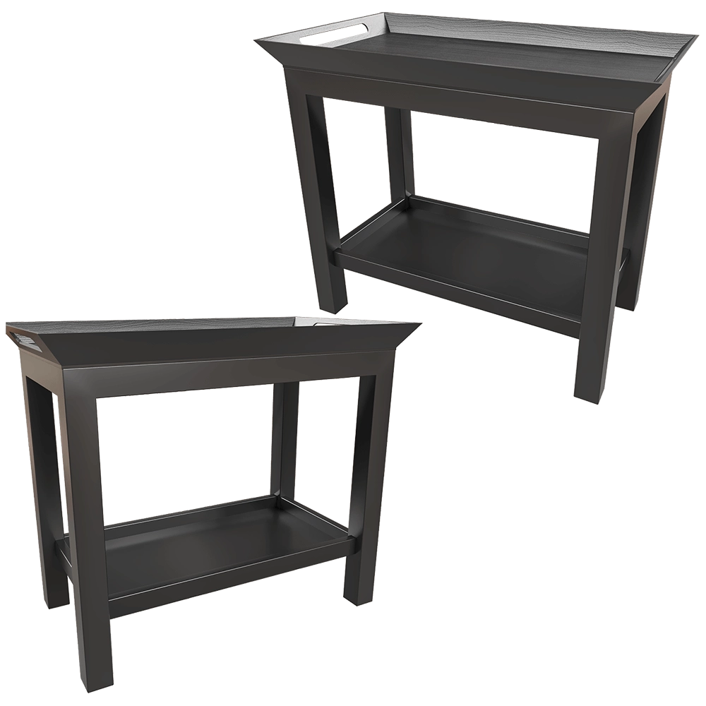 Dantone Home - Side table Newport with tray and shelf 3D Model