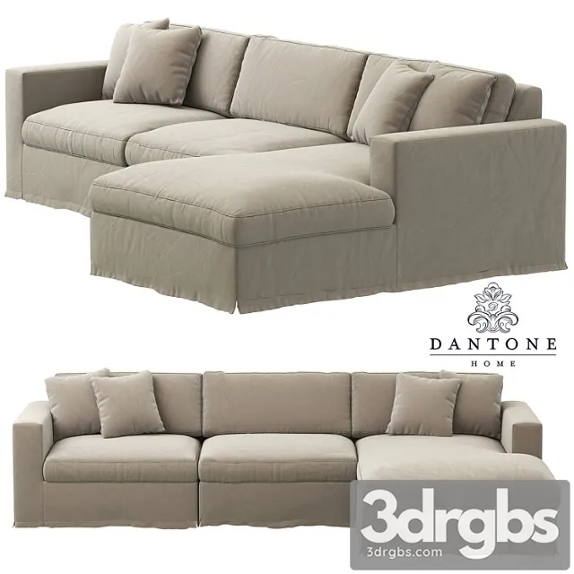 Dantone home sofa gilbert 2 3D Model Free