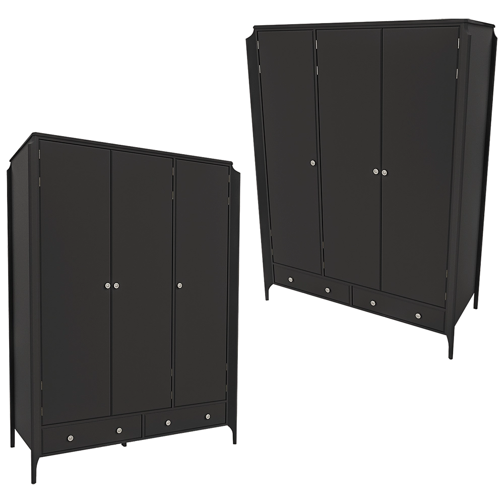 Dantone Home - Wardrobe Le Visage with 3 fronts 3D Model