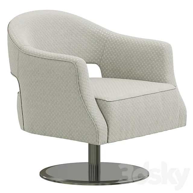 Dantone Home Whitney Chair Swivel 3D Model