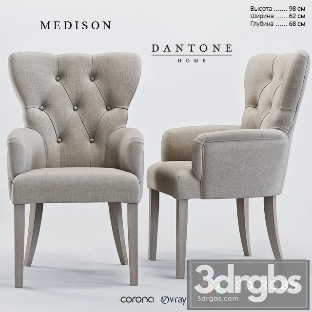 Dantone Medison Armchair 3D Model Free
