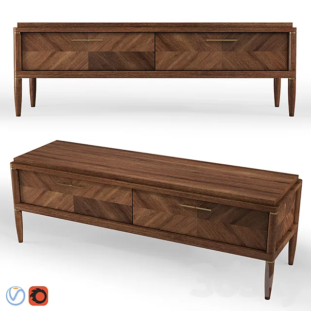 Dantone Pattern Media Console 3D Model