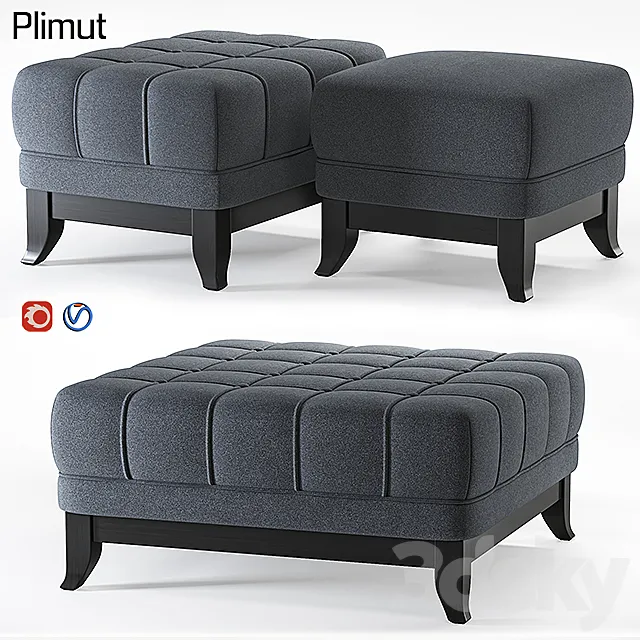 Dantone pouf plimut 3DModel