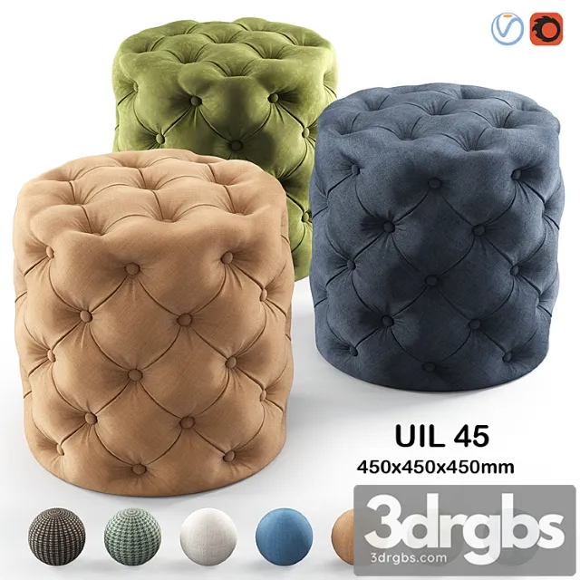 Dantone Puf Uil 45sm 3D Model Free