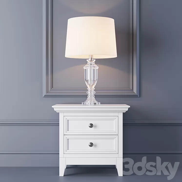 Dantone. Table lamp TCY0031 and dresser 3D Model