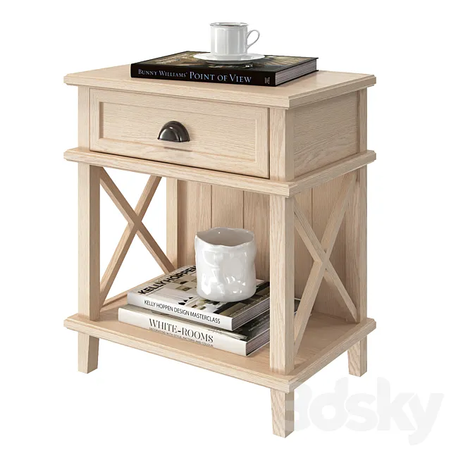 dantonehome Pedestal Bedside Cambridge 3D Model