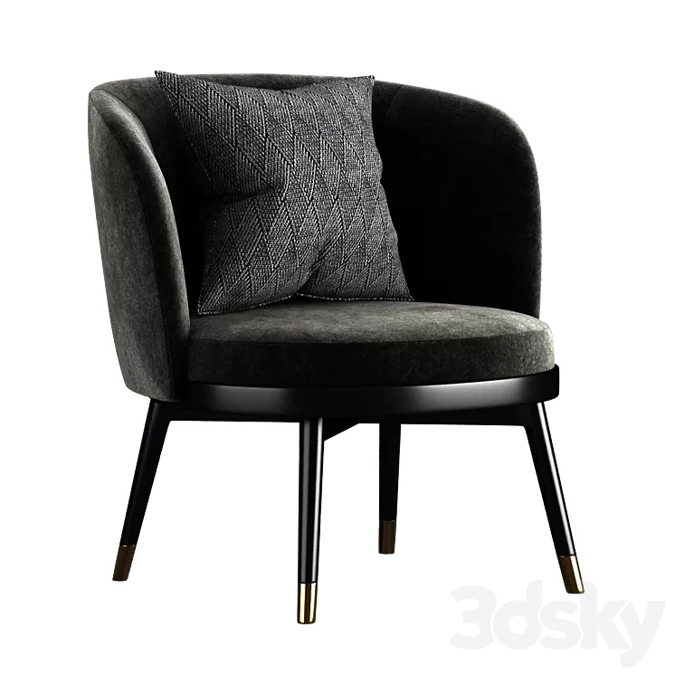 Daphne Armchair by Porada 3D Model Free