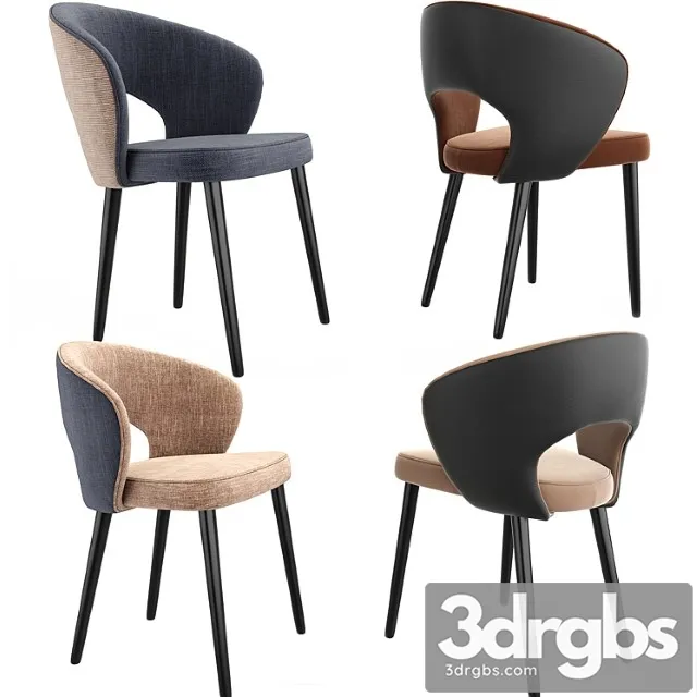 Darford open back armchair 2 3D Model Free