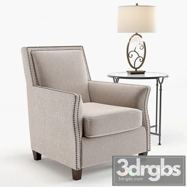Daric Armchair 3D Model Free