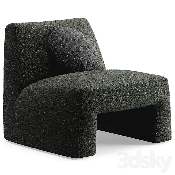 Dario Accent Chair By CB2 3D Model Free