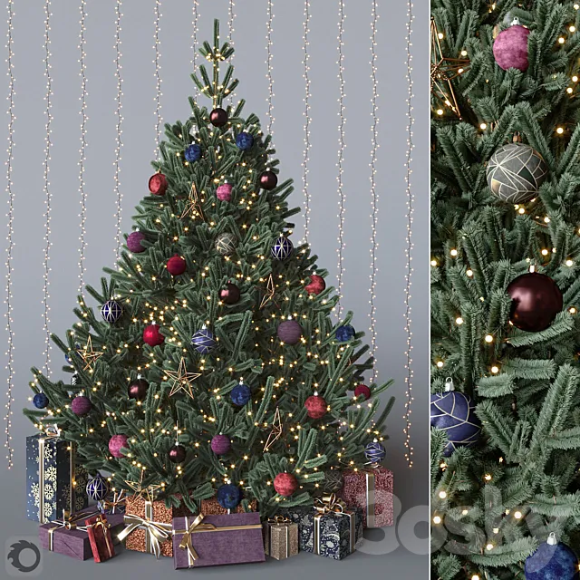 Dark cristmas tree 3DModel