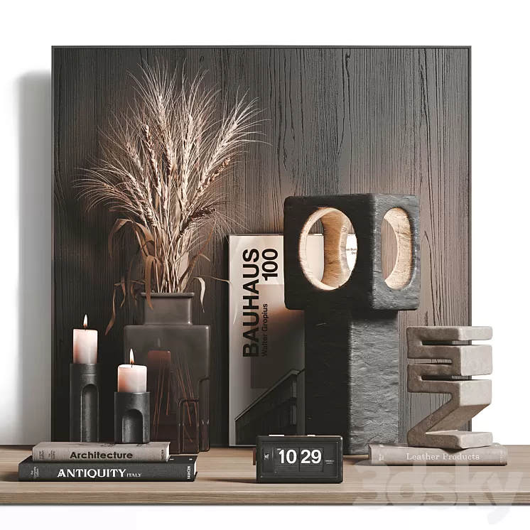 Dark decor set 3D Model Free