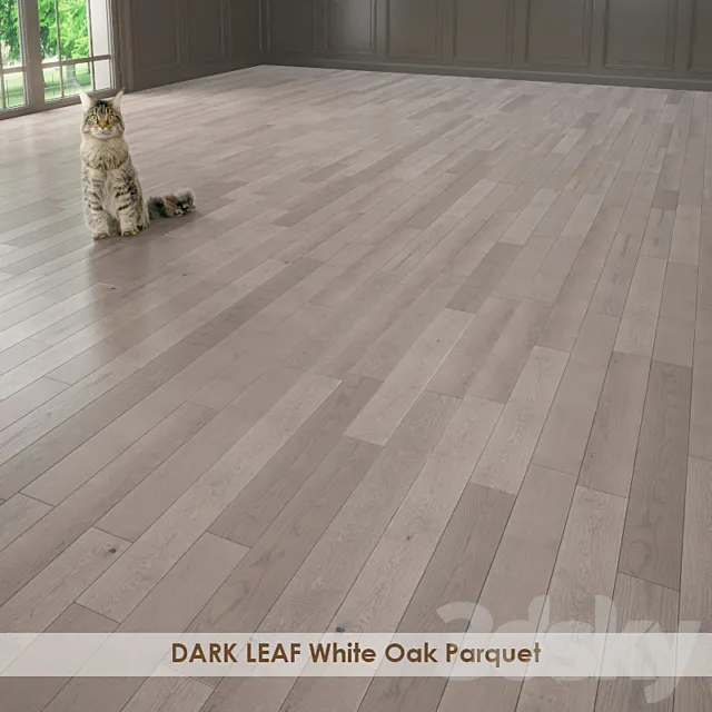 DARK LEAF White Oak Parquet 3DModel