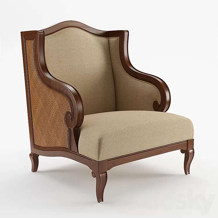 Dart Honey Club Chair 3D Model